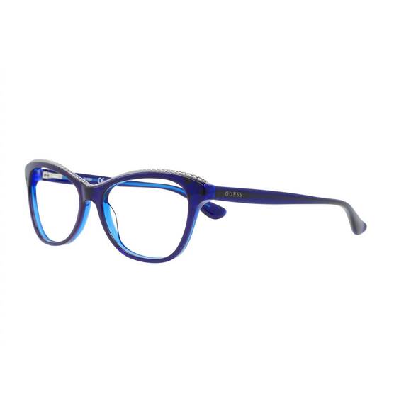 NEW GUESS women's gu2624-3 cat eye eyeglasses in blue
